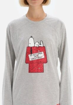 SNOOPY SET - Nachtwäsche Set - Grey -Dagİ ed196ee4695f4c2cb8ba1348d3dc9c4e