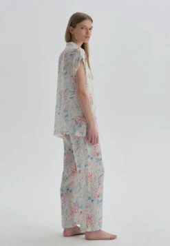 Nachtwäsche Set - Ecru Printed -Dagİ fc7912dd15d64a44b3016c92302254a8