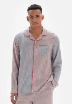 PATCHWORK - Nachtwäsche Shirt - Red