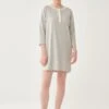 CREW NECK LONG SLEEVE - Nachthemd - Grey